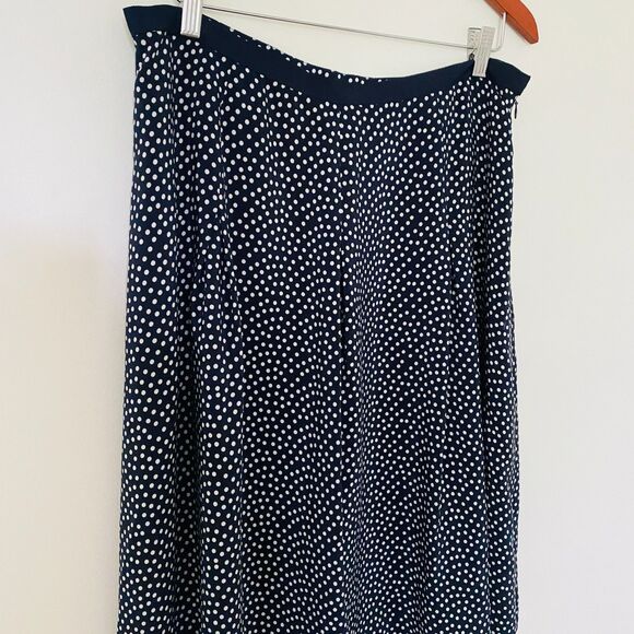 Pendleton Yacht Club Navy Polka Dot Pleated Classic Preppy A Line Skirt 16P - Picture 10 of 10
